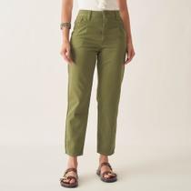 Calça Jeans Slouch com Pregas