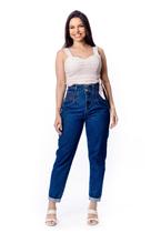 Calça Jeans Slouchy Alta Sem Elastano Calça Jeans Slouchy Alta Sem Elastano