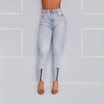 Calca jeans strass + ziper maria gueixa Calca jeans strass + ziper maria gueixa