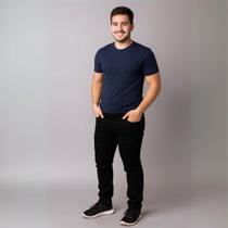 Calça Jeans Stretch Lycra Masculina Slim 100% Algodão Linha Premium