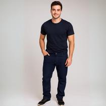 Calça Jeans Stretch Lycra Masculina Slim 100% Algodão Linha Premium