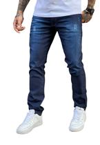 Calça Jeans Super Skinny Premium Flash Masculino Azul Tendência- Azul