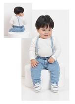 Calça Jeans + Suspensório Luxo Bebê Menino Lessa Kids B9021