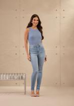 Calça Jeans Termo Fresh Cintura Alta Chapa Barriga Lunender J3479 Calça Jeans Termo Fresh Cintura Alta Chapa Barriga Lunender J3479