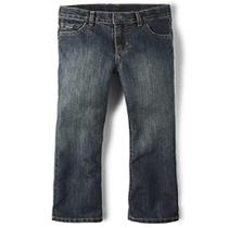 Calça jeans The Children's Place Basic Bootcut para meninos de 10 anos