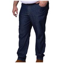 Calça Jeans Trabalho Masculina Plus Size 100% Algodão