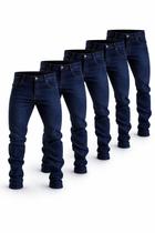 Calça Jeans Tradicional Serviço C/ Elastano Trabalho Kit 5 Unidades