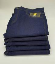 Calça Jeans Tradicional Serviço C/ Elastano Trabalho Kit 5 Unidades