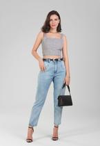 Calça jeans traymon slouchy delavê