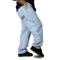 Calça Jeans Trip Side Carpinteiro Delavê Azul C027 Cor:AzulTamanho:EGG