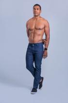 Calça jeans twolife slim com elastano azul