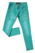 Calça Jeans Verde Juvenil Do 10 Ao 16