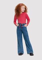 Calça Jeans Wide Leg Alk REf. 20926- Estilo e Conforto para as Pequenas!
