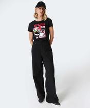 Calça Jeans Wide Leg Bolsos Feminina-13021