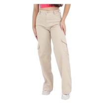 Calça Jeans Wide Leg Cargo Juvenil Menina Feminina Blogueira Calça Jeans Wide Leg Cargo Juvenil Menina Feminina Blogueira