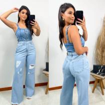 Calça Jeans Wide Leg Cintura Alta com Rasgado Destroyer - Rotta Club Calça Jeans Wide Leg Cintura Alta com Rasgado Destroyer - Rotta Club