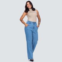 Calça Jeans Wide Leg Feminina 014110-