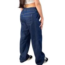 Calça Jeans Wide Leg Feminina Balão Baggy Perna Larga