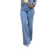 Calça Jeans Wide Leg Feminina Cintura Alta Pantalona moda 2022
