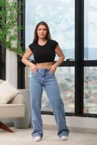 Calça Jeans Wide Leg Liane 38 Calça Jeans Wide Leg Liane 38