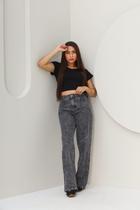 Calça jeans wide leg lisa feminina perna larga Calça jeans wide leg lisa feminina perna larga