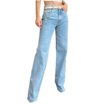 Calca jeans wide leg murau