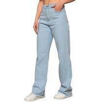 Calça Jeans Wide Leg Pantalona Feminina