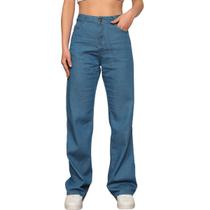 Calça Jeans Wide Leg Pantalona Feminina