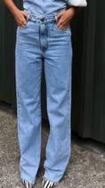 Calça jeans wide leg tam 38 40 42