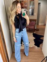 Calça Jeans Wide Leg Calça Jeans Wide Leg