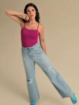 Calça jeans widelec cintura alta