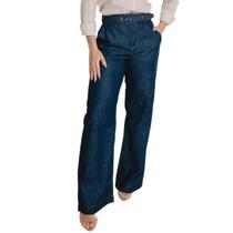 Calça jeans youngstyle wide leg feminino ref: youcf974