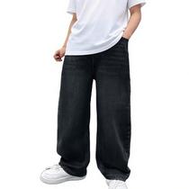 Calça jeans Zeavitt para meninos, folgada, elástica, cintura, 6-14 anos Calça jeans Zeavitt para meninos, folgada, elástica, cintura, 6-14 anos