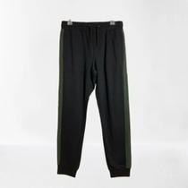 Calça Jersey Fine Five Pockets Casual Ellus Preta/Verde