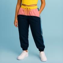 Calça Jogger Azul Amarela e Rosa Tricolor Gringa