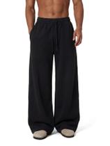 Calça jogger baggy masculina COOLGYM preta, perna larga e leve Calça jogger baggy masculina COOLGYM preta, perna larga e leve