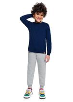 Calça Jogger Básica em Moletinho infantil menino Brandili Calça Jogger Básica em Moletinho infantil menino Brandili