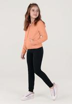 Calça jogger básica infantil menina em moletinho Brandili