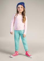 Calça jogger básica infantil menina em moletom Brandili - 1 Calça jogger básica infantil menina em moletom Brandili - 1