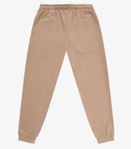 Calça Jogger Básica Moletom Peluciado Rovitex Marrom
