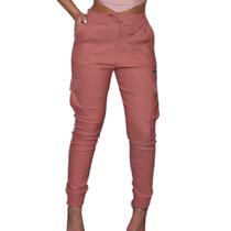 Calça Jogger Bomber Moda Blogueira Com Bolso e Bordados Calça Jogger Bomber Moda Blogueira Com Bolso e Bordados