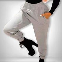 Calca Jogger Calça Moletom Feminino Flanelada Blogueira