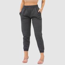 Calca Jogger Calça Moletom Feminino Flanelada Blogueira