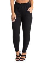 Calça Jogger Canelado Feminino Cássia Preto