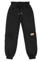 Calça Jogger Cargo Infantil Menina Quimby