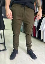 Calça jogger cargo Yourface - Verde militar