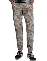 Calça jogger chino masculina Match tamanho 42 camuflada marrom-claro Calça jogger chino masculina Match tamanho 42 camuflada marrom-claro