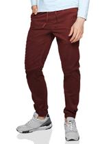 Calça Jogger Chino Match com Cós Elástico e Cordão Calça Jogger Chino Match com Cós Elástico e Cordão
