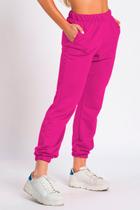 Calça Jogger Color Feminina Peluciada PINK Calça Jogger Color Feminina Peluciada PINK