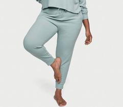Calça Jogger De Pijama Victorias Secret Henley Waffle Glow